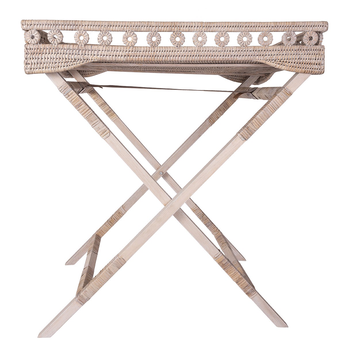 Artifacts Trading Company Inna Design Butler Tray, Legs White Wash